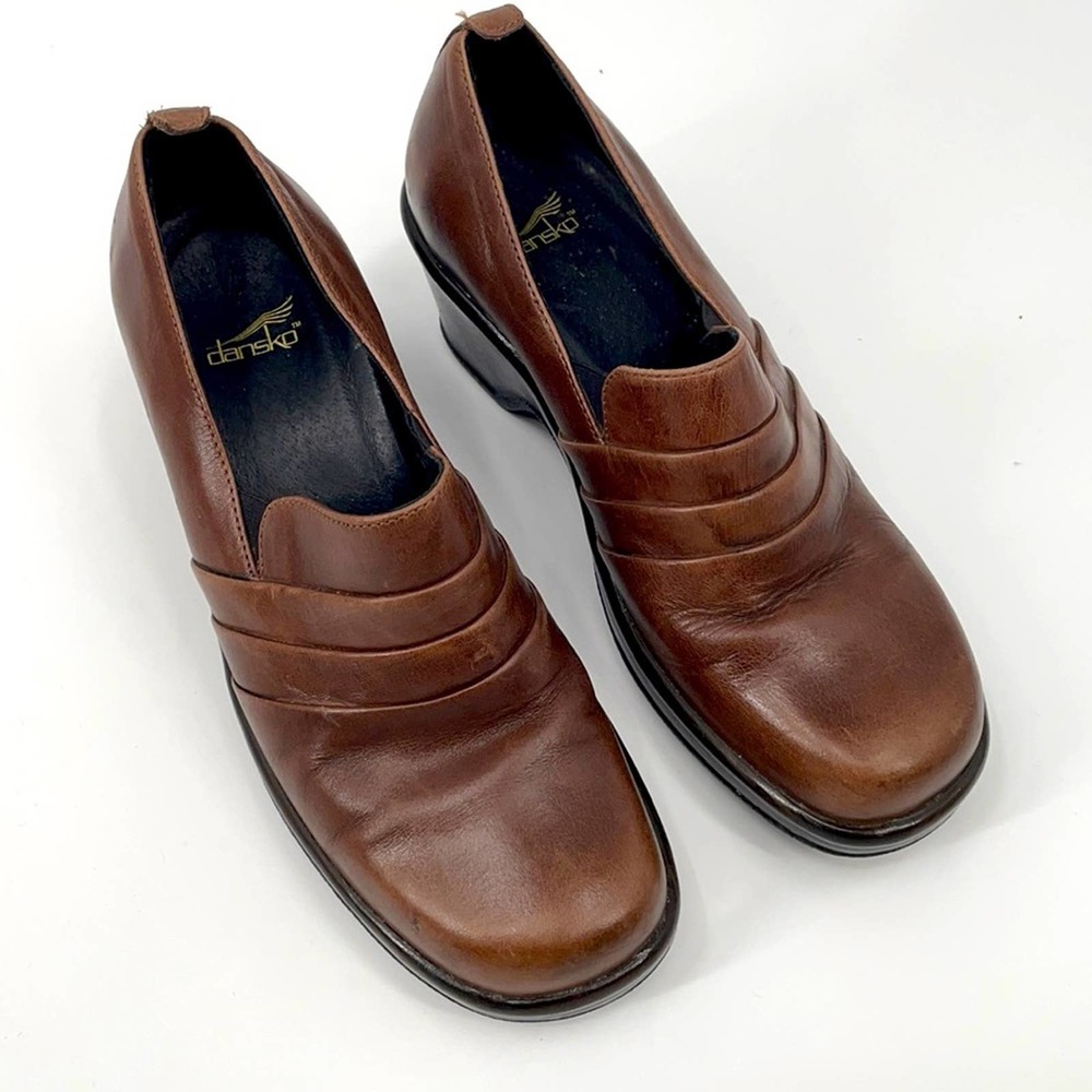 Dansko Brown Leather Clogs size 38